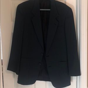 Navy blue European cut blazer